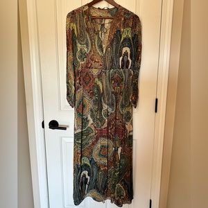 Zara boho paisley dress